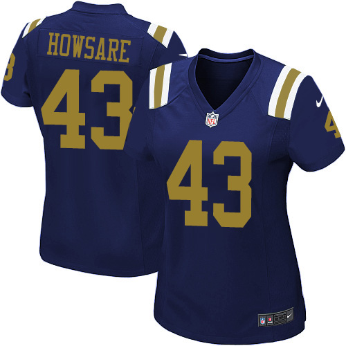Women's Elite Julian Howsare Nike Jersey Navy Blue Alternate - #43 NFL New York Jets